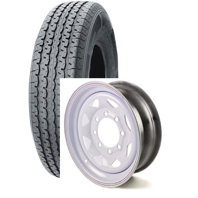 ASS.235 / 80-R16 10PR 8T / 6.5" BLANC RALLY VELOCITY